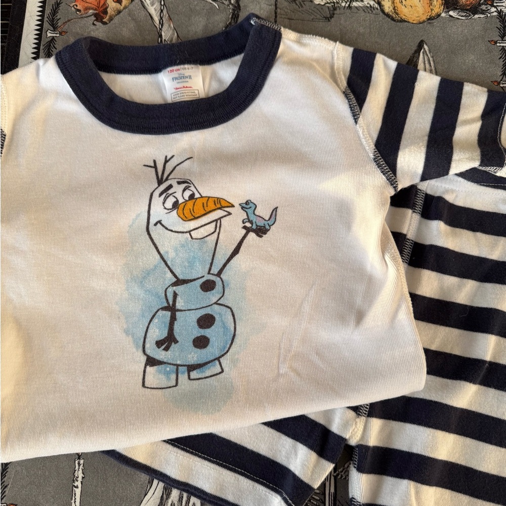 Disney Frozen Hanna Andersson Pajama Set, Child size 6-7